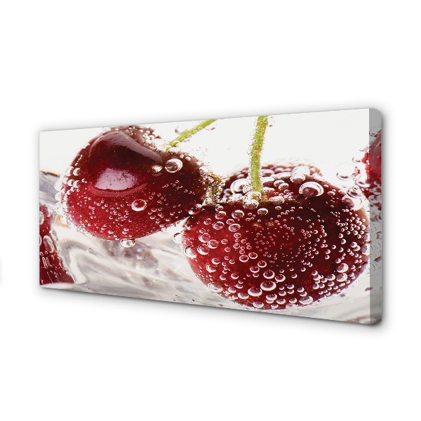 Canvas print Wet cherries