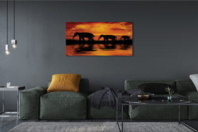 Canvas print Westlake elephants
