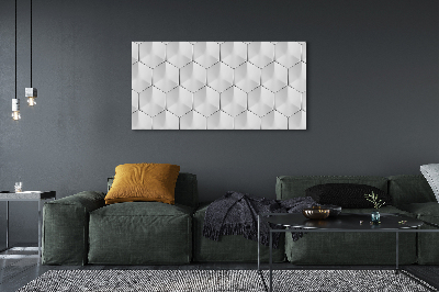 Canvas print 3d hexagons
