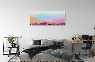 Canvas print Sky flowers