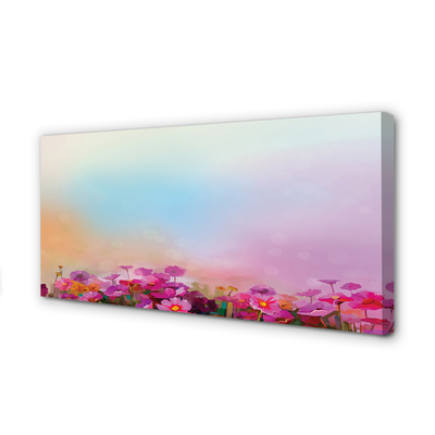 Canvas print Sky flowers