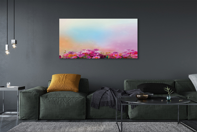 Canvas print Sky flowers