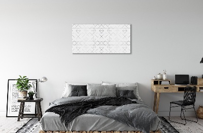 Canvas print The outlines of polygons
