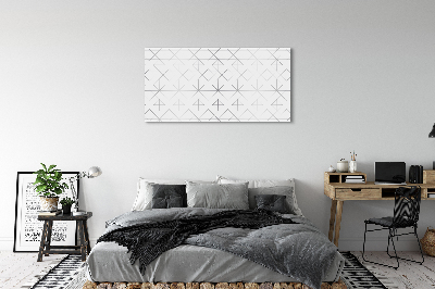 Canvas print The outlines of polygons