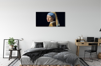 Canvas print Art girl with a pearl earring