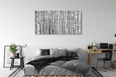 Canvas print Black and white tree