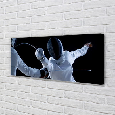 Canvas print People in white