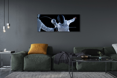 Canvas print People in white