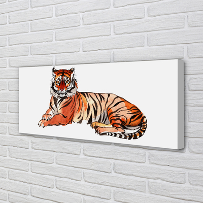 Canvas print Painted tiger