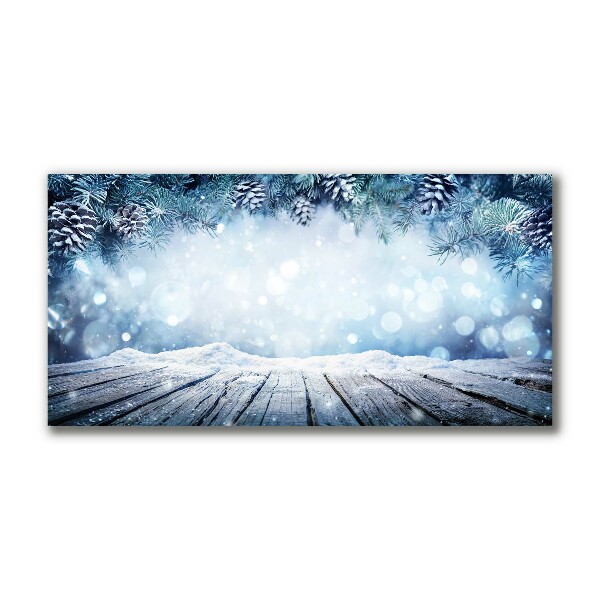 Canvas print Winter Snow Christmas Tree