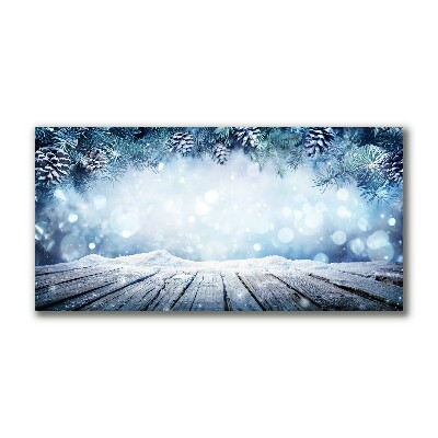 Canvas print Winter Snow Christmas Tree