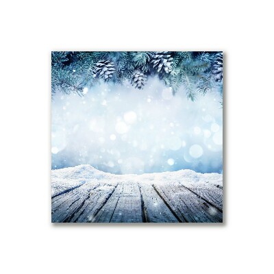 Canvas print Winter Snow Christmas Tree