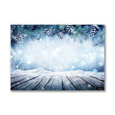 Canvas print Winter Snow Christmas Tree