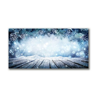 Canvas print Winter Snow Christmas Tree