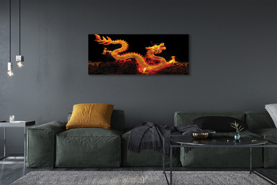 Canvas print Golden dragon