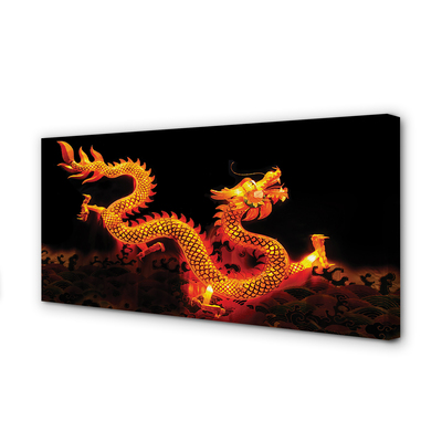 Canvas print Golden dragon