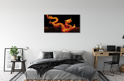 Canvas print Golden dragon