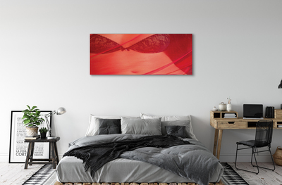 Canvas print Woman in red tulle