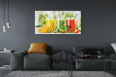 Canvas print Cocktails erdbeerkiwi