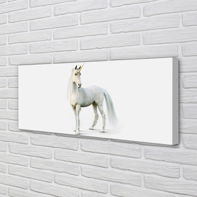 Canvas print White unicorn