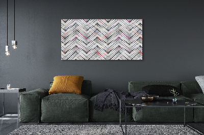 Canvas print Colored herringbone
