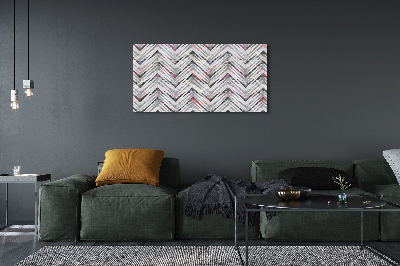 Canvas print Colored herringbone