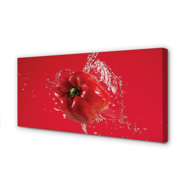 Canvas print Pepper water