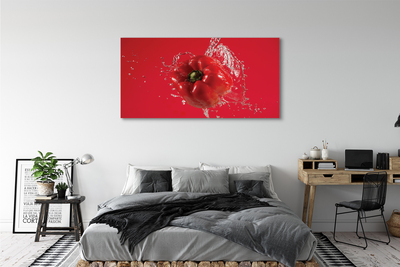 Canvas print Pepper water