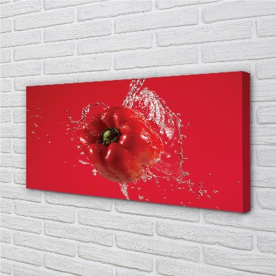 Canvas print Pepper water