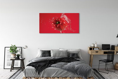 Canvas print Pepper water