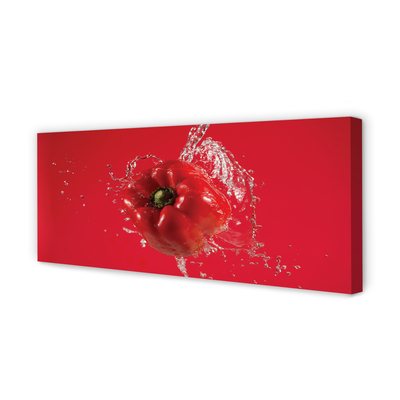 Canvas print Pepper water