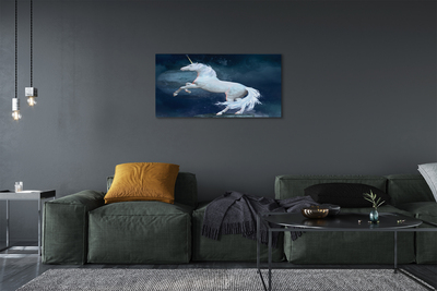 Canvas print Sky planet unicorn