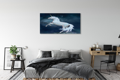Canvas print Sky planet unicorn