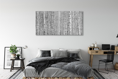 Canvas print Black and white forest