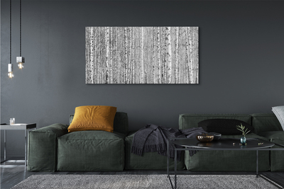 Canvas print Black and white forest