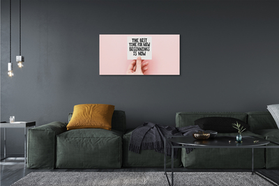 Canvas print Hand entry