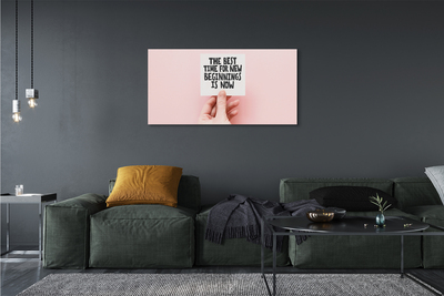 Canvas print Hand entry