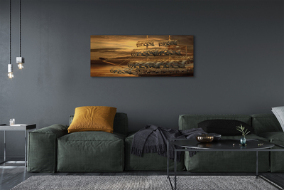 Canvas print Sea of ​​clouds ships