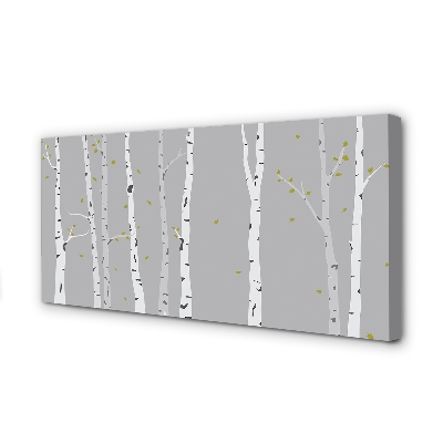 Canvas print Birch illustration