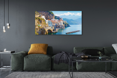 Canvas print Seagoing vessels from italy coast