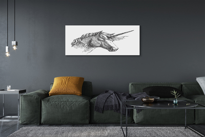 Canvas print Unicorn drawing