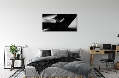 Canvas print Woman belly