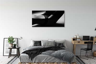 Canvas print Woman belly