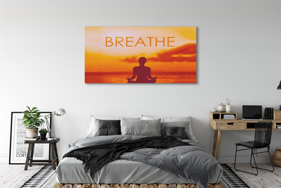 Canvas print Sign of the sun woman