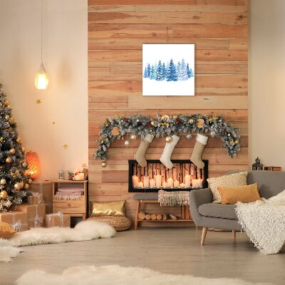 Canvas print Winter Snow Christmas Trees