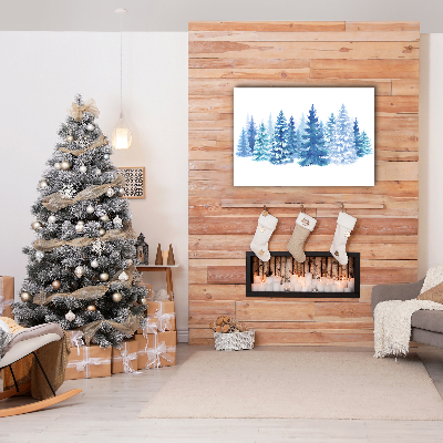 Canvas print Winter Snow Christmas Trees