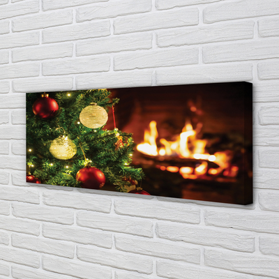 Canvas print Branches fireplace flitter