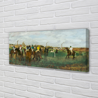 Canvas print Hunt racehorses