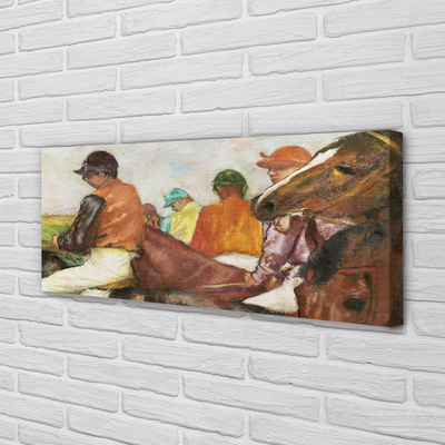 Canvas print Equestrian horse race