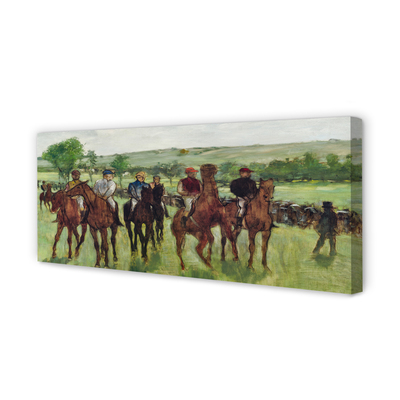 Canvas print Riding on horseback art